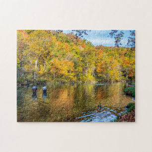Bennett Spring Autumn Fishing Jigsaw Puzzle