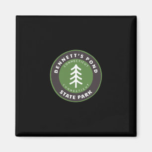 Bennett's Pond State Park Connecticut Ct Tree Badg Magnet