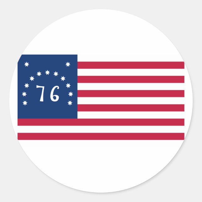 Bennington Flag from American Revolution Classic Round Sticker (Front)