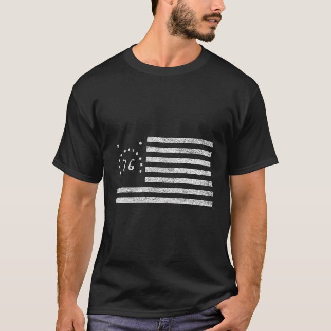 Bennington Flag Usa Flag American Stars And Stripe T-Shirt (Front)