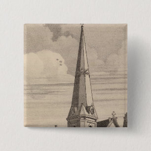 Bennington Vermont 15 Cm Square Badge