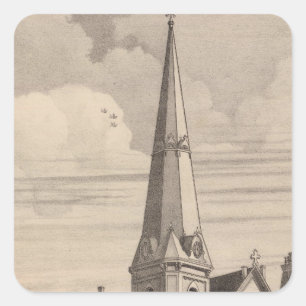 Bennington Vermont Square Sticker