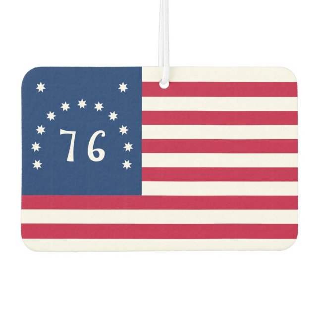 Bennington's Banner: The 76 American Battle Flag Car Air Freshener (Front)