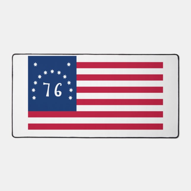 Bennington's Banner: The 76 American Battle Flag Desk Mat (Front)