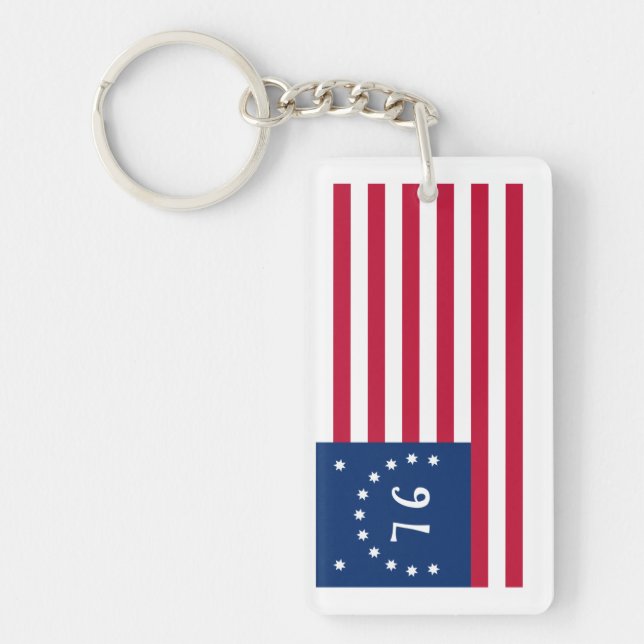 Bennington's Banner: The 76 American Battle Flag Key Ring (Front)