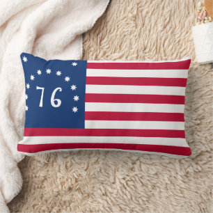 Bennington's Banner: The 76 American Battle Flag Lumbar Cushion