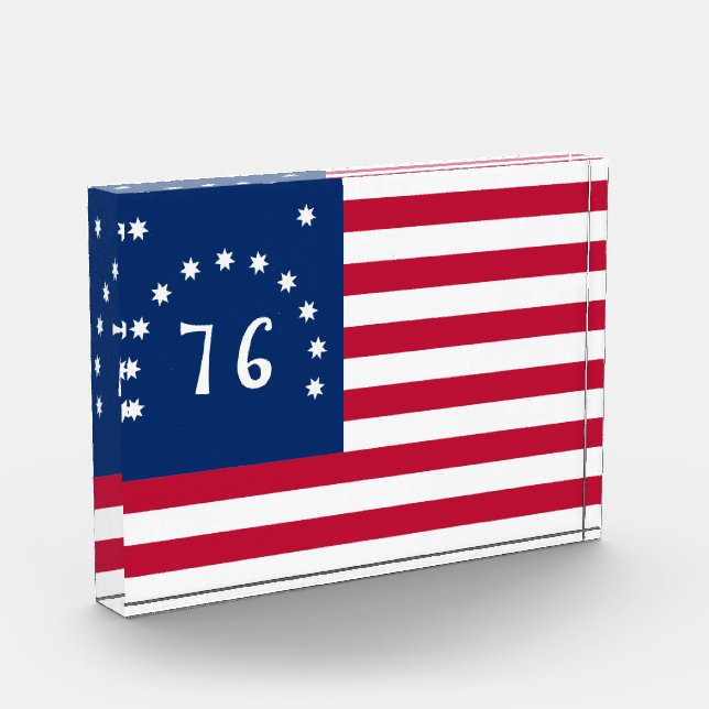 Bennington's Banner: The 76 American Battle Flag Photo Block (Left)