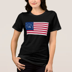 Bennington's Banner: The 76 American Battle Flag Tri-Blend Shirt