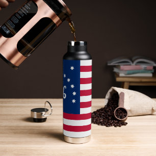 Bennington's Banner: The 76 American Battle Flag Water Bottle