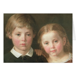 Benno six years and Elna, four years, 1864