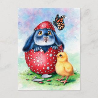 Benny Blue - Easter Egg Postcard