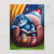 Benny Blue - Reading Postcard