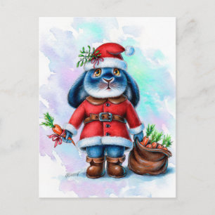 Benny Blue - Santa Postcard