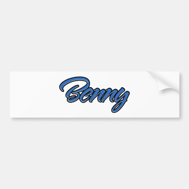 Benny Name blue Aufkleber Sticker Autoaufkleber (Front)