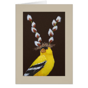 Benny the goldfinch card