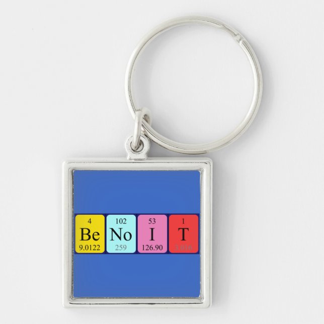 Benoit periodic table name keyring (Front)