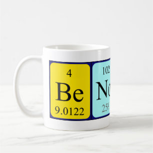 Benoit periodic table name mug