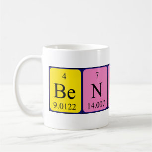 Benoit periodic table name mug