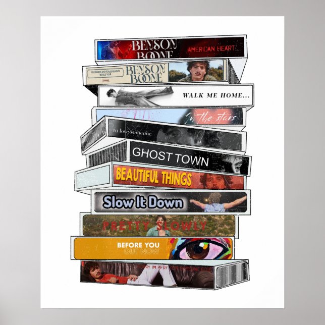 Benson Boone Cassette Tape Poster (Front)
