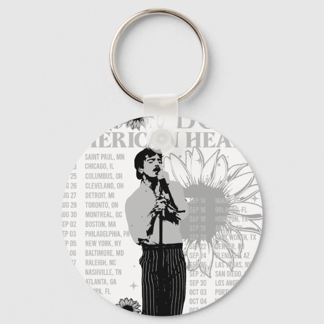 Benson Boone fireworks & rollerblades Tou Key Ring (Front)