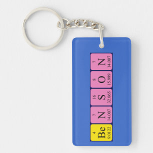 Benson periodic table name keyring