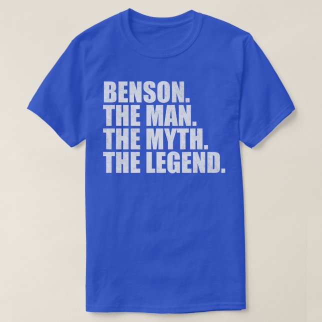 BensonBenson Name Benson given name T-Shirt (Design Front)