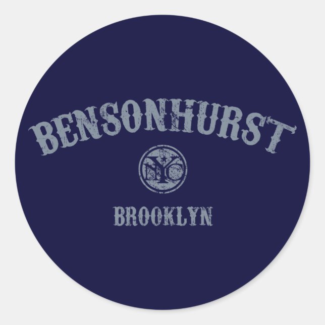 Bensonhurst Classic Round Sticker (Front)