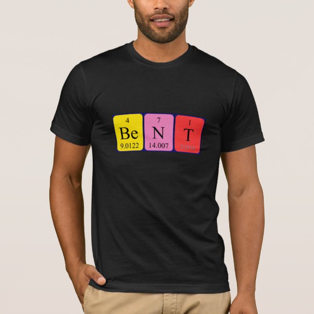Bent periodic table name shirt (Front)