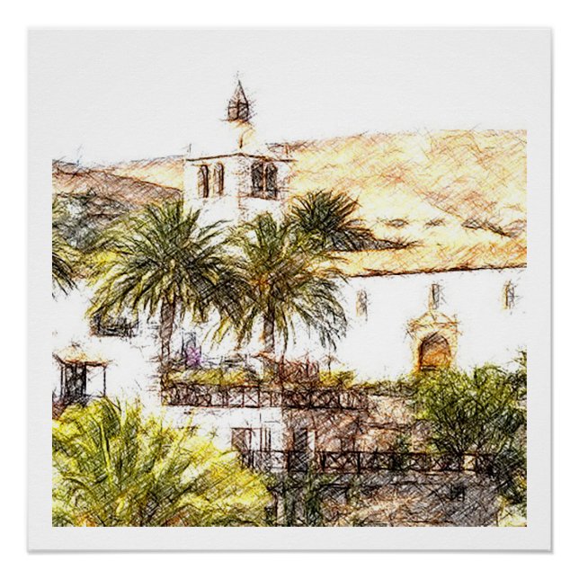 Bentancuria, Fuerteventura, Canary Islands Poster (Front)
