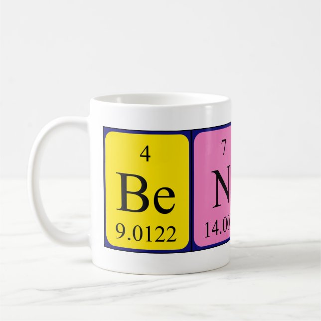 Benthe periodic table name mug (Left)