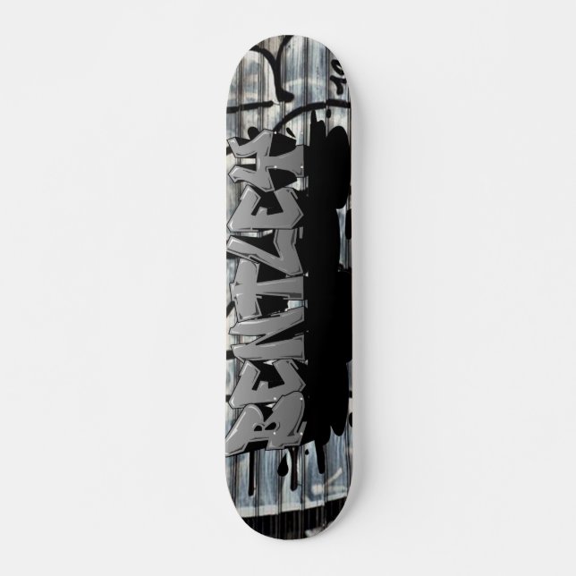 Bentley Graffiti Custom Personalised Skateboard (Front)