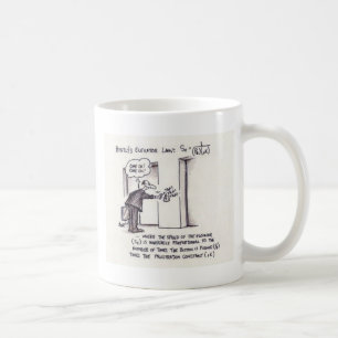 Bentley's Elevator Law coffee mug