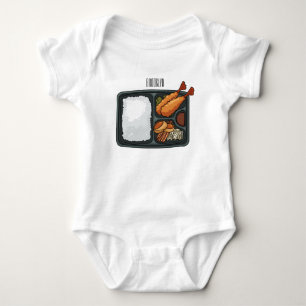 Bento cartoon illustration baby bodysuit