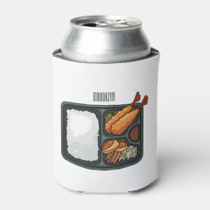 Bento cartoon illustration can cooler