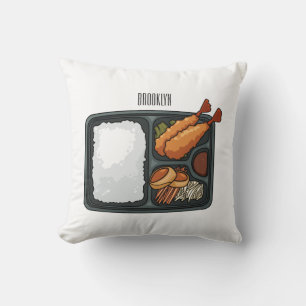 Bento cartoon illustration cushion