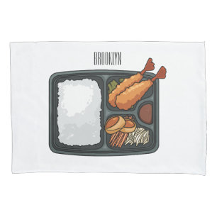 Bento cartoon illustration   pillowcase