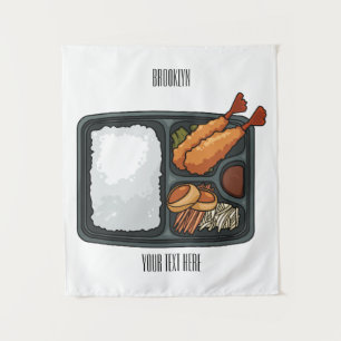 Bento cartoon illustration  tapestry