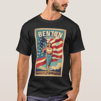 Benton Arkansas Usa Vintage Travel Tourism   T-Shirt