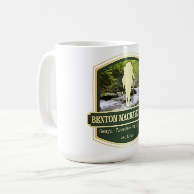 Benton MacKaye Trail (B) Coffee Mug (Front Left)
