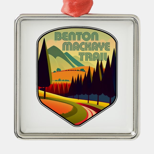 Benton MacKaye Trail Colours Metal Ornament (Front)