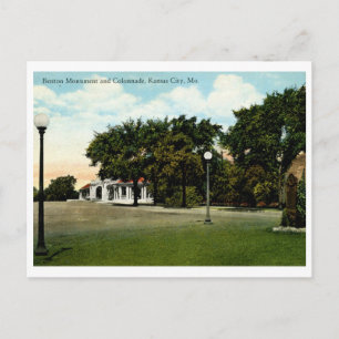 Benton Monument, Kansas City, MO Vintaged Postcard