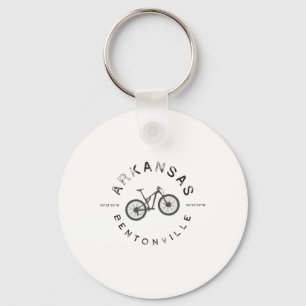 Bentonville Arkansas Mountain Biking T Key Ring