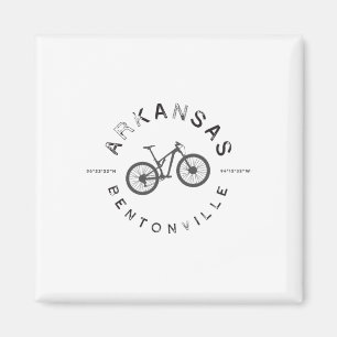 Bentonville Arkansas Mountain Biking T Magnet