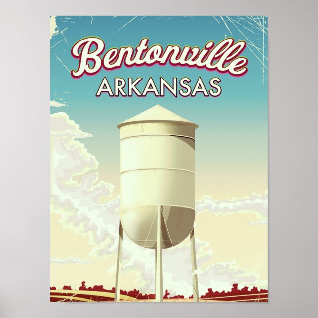 Bentonville, Arkansas travel poster. Poster (Front)