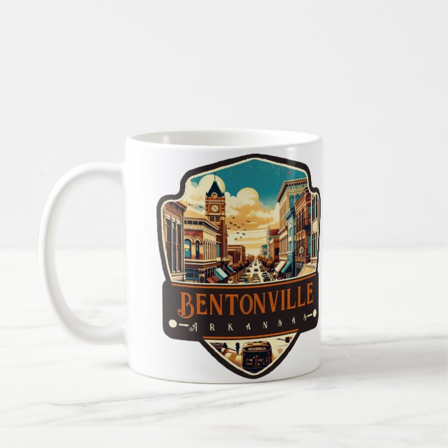 Bentonville, Arkansas | Vintage Coffee Mug (Left)