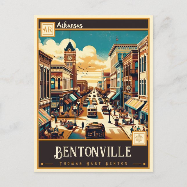 Bentonville, Arkansas | Vintage Postcard (Front)