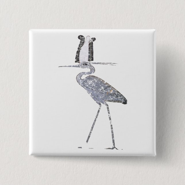 Benu Bird 15 Cm Square Badge (Front)