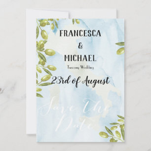 Benvenuti Italia Tuscan Theme Save The Date