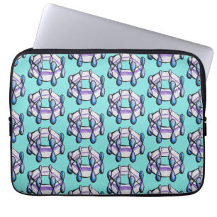 Benzene Molecule Art Organic Chemistry Pattern Laptop Sleeve