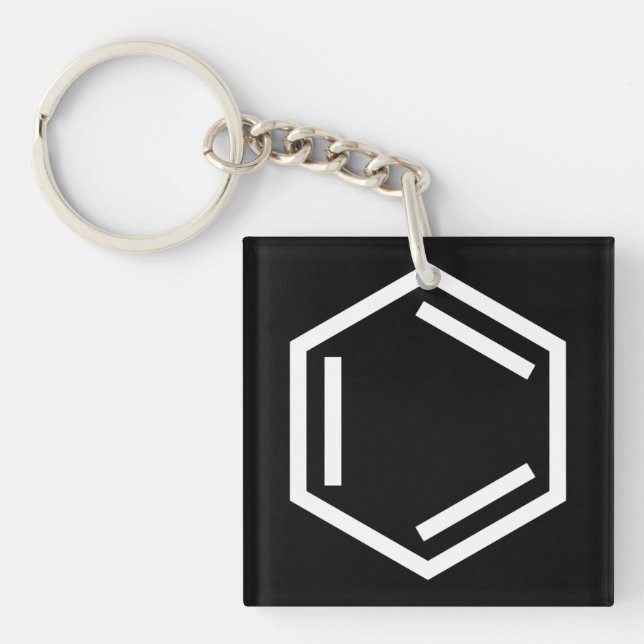 BENZENE RING SYMBOL KEY RING (Front)